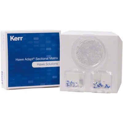 Hawe transparentní Adapt sekční matrice, 6,5 mm, větší zakřivení, 100 ks