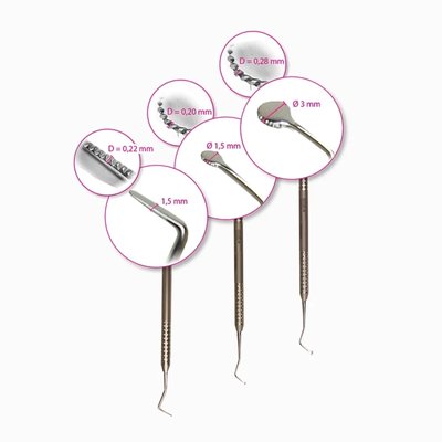 Upychadło do nici retrakcyjnych Cerkamed - WARIANTY