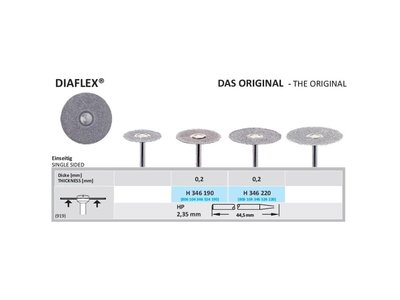 Diamantový disk DIAFLEX - sypaný ze spodu, H346, 1,9cm, normal