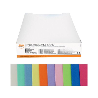 M+W Normtray podložka papír. sv. zelená 250ks