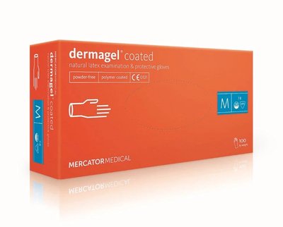 RĘKAWICZKI LATEKSOWE BEZPUDROWE DERMAGEL 100 SZT. - WARIANTY