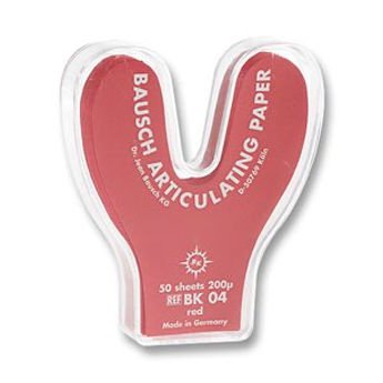 Artikulační papír BK 04 podkova 200 µ červený 50 ks