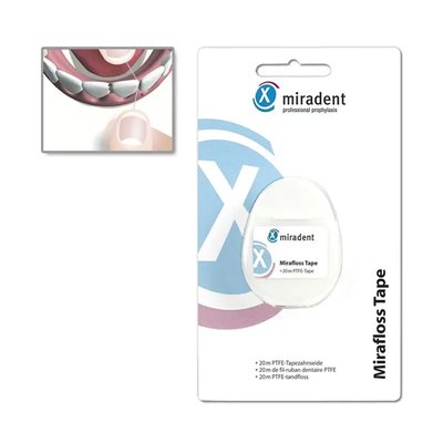 Mirafloss zubní nit PTFE bílá, 20m
