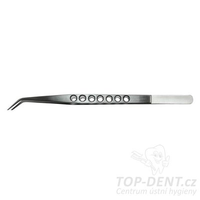 PURE pinzeta Ultra light zahnutá 15 cm