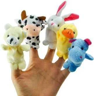 Plyšáci na prsty, 3ks