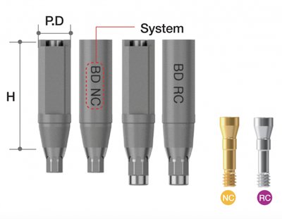 MEGAGEN Scan Abutment [BD] - Ø4/ C=3/ H=10/ RC
