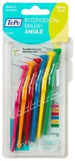 TePe Angle - mezizubní kartáčky sortiment, 6ks