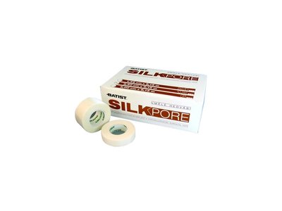 SILKPORE náplast z umělého hedvábí 1,25 cm x 9,15 m, nesterilní - 24 ks