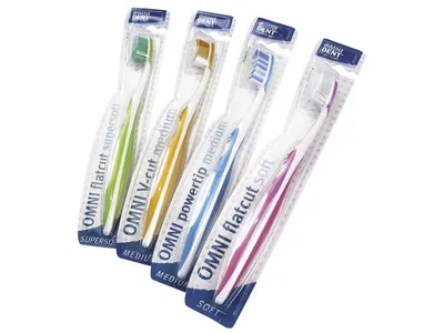 OMNI Zubní kartáček FLATCUT soft