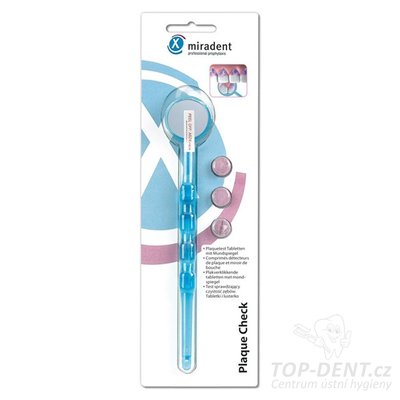 Miradent Plaque Check dentální zrcátko + tablety