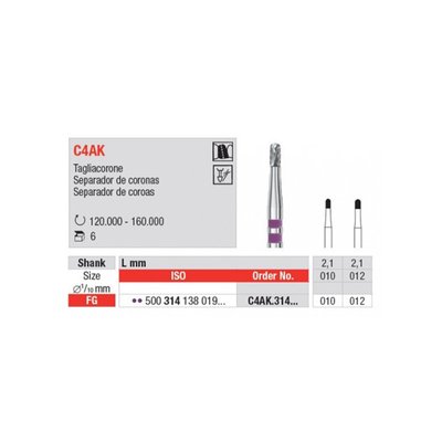 Rozřezávač korunek FG C4AK