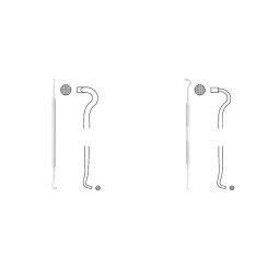 Nosič amalgamu s křížovým řezem - Medin