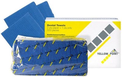 YELLOW POINT Ochr.roušky(bryndáky)sklád.,tm.modré