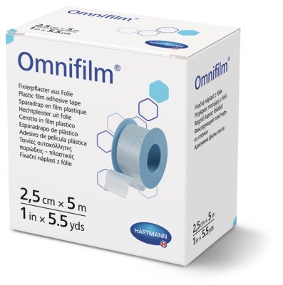 Omnifilm náplast porézní fólie 2,5 cm × 5 m cívka 1 ks