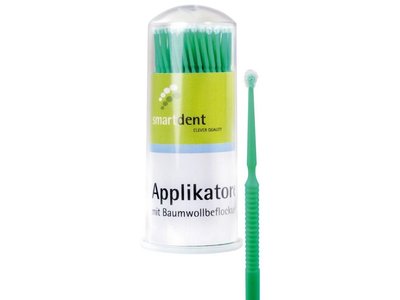 Smart mikroaplikátory z neabsorbujících vláken, zelené, medium, 100ks