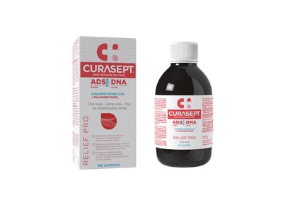 ®ADS DNA RELIEF PRO ústní voda 0.2%CHX +chlorobutanol + DNA