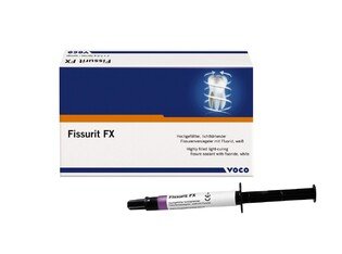 Fissurit FX - lak do bruzd (biały wzmocniony) 2 strzykawki x2,5g +akcesoria