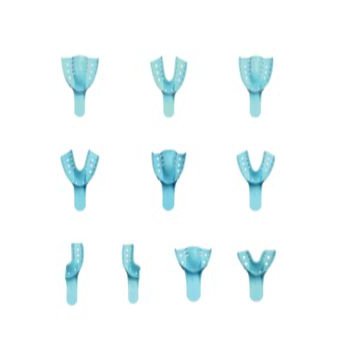 HS-Otiskovací lžíce jednorázová plastová částečná Anterior dolní 12 ks