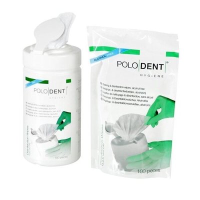 POLODENT dezinfekční ubrousky bez alkoholu