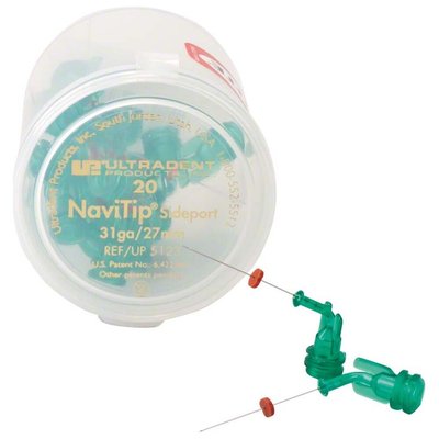 NaviTip Double Sideport - kanyly 27mm,20ks zelené