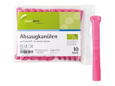 Odsávací kanyly Smart, 10ks růžové 117502