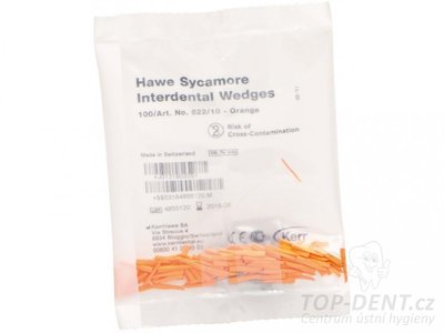 Kerr Hawe dřevěné klínky 822/10 (oranžové), 100ks