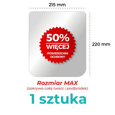 Folia doczepiana do przyłbicy MAX 1 szt.