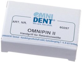 OMNIPIN II - Starter Kit 25 montierte Stifte klein, rot/Titan, .021"/0,6 mm, 1 Bohrer, 1...