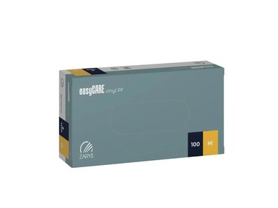 Vinylové rukavice, transparentní - easyCARE - Vinyl PF, 100 ks