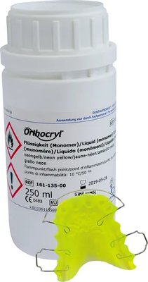 Orthocryl - tekutina neon žlutá (250ml)