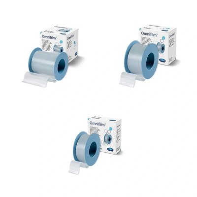 Náplast cívková fixační Omnifilm, z porézní transparentní fólie - 5 cm