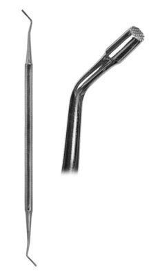 Cpátko (podavač) pro amalgám - rýhovaný konec - Malý