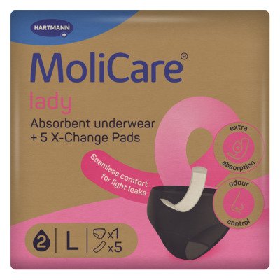 MoliCare lady absorpční spodní prádlo L 1ks + vložky X-Change 5ks