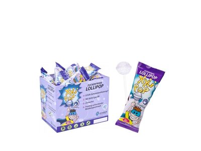 miradent XyliPOP lízátka, borůvková příchuť 50ks