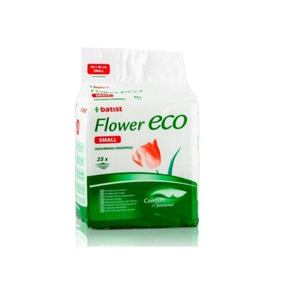 Absorpční podložka pod pacienta Flower ECO, 25 ks - 60 x 90 cm