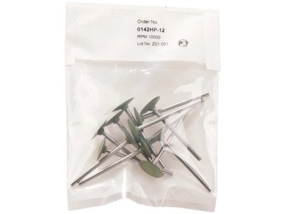 Leštící nástroje, zelená čočka, 12ks