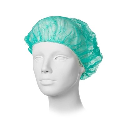 Jednorázová čepice Baret, 100 ks - Zelená