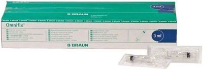 Omnifix Luer Lock - stříkačky 3ml, 100ks