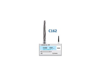 HORICO kostní vrtáček - torpédo, C162314 (FG), ø 1,6mm