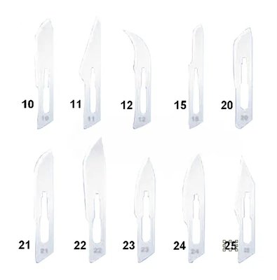 Skalpelové čepelky nerezové vel. 15 100ks