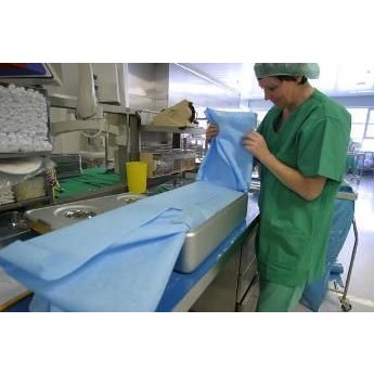 NT 1026 Netkaná textilie modrá 90x90cm, 204 ks