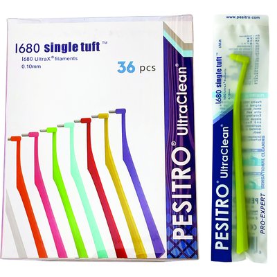 Jednosvazkový kartáček 1680 - ordinační balení 36 ks (6 mm) - SET 36ks