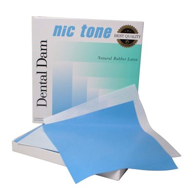Dental Dam nic tone Kofferdam - Střední – Medium Zelený