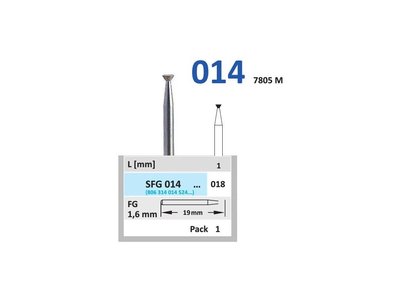 Sintrovaný diamant - obrácený kónus, SFG014, průměr 1,8mm, normal