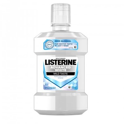 Listerine Advanced White Mild Taste, 6 x 1.000 ml