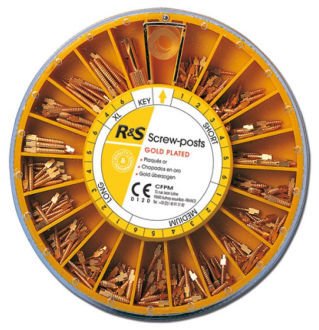 Screw Post R&S pozlacené koř.čepy, 12ks 1,5mm