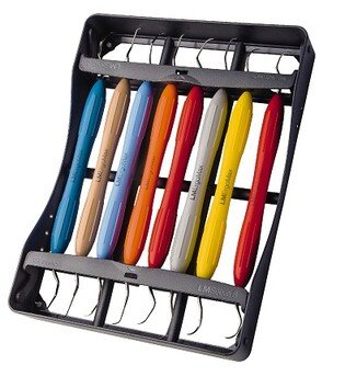 LM Zestaw narzędzi periodontologicznych PerioSet2 komplet 8 narzędzi z ergonomiczną rękojeścią + kaseta Sevo8