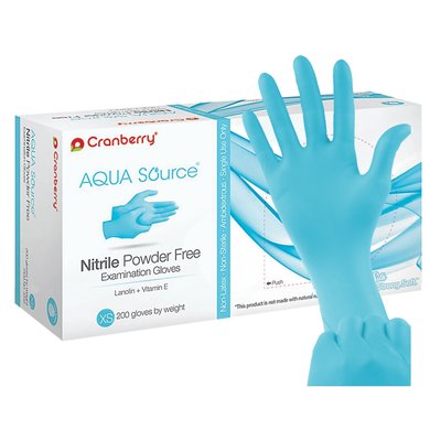 Rukavice Cranberry AQUA nitril 200ks - M