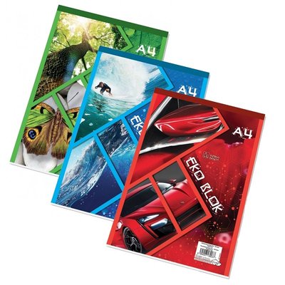 Blok poznámkový A4 recykl., 50 listů