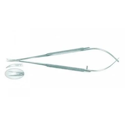 Hammacher Nůžky mikrochirurgické zahnuté 180 mm HSB557-18